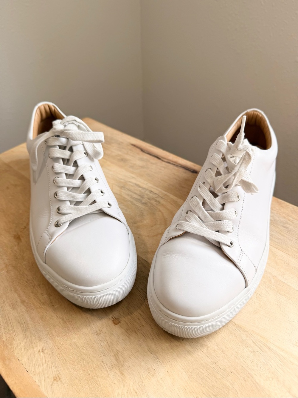 Thursday Premiere low top white leather lace up sneakers men’s shoes 10.5 - Picture 9 of 14